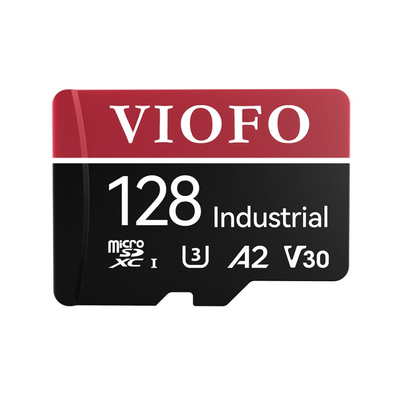 VIOFO 128GB Industrial Grade microSD Card, U3 A2 V30 High Speed Memory Card with Adapter, Support Ultra HD 4K Video Recording