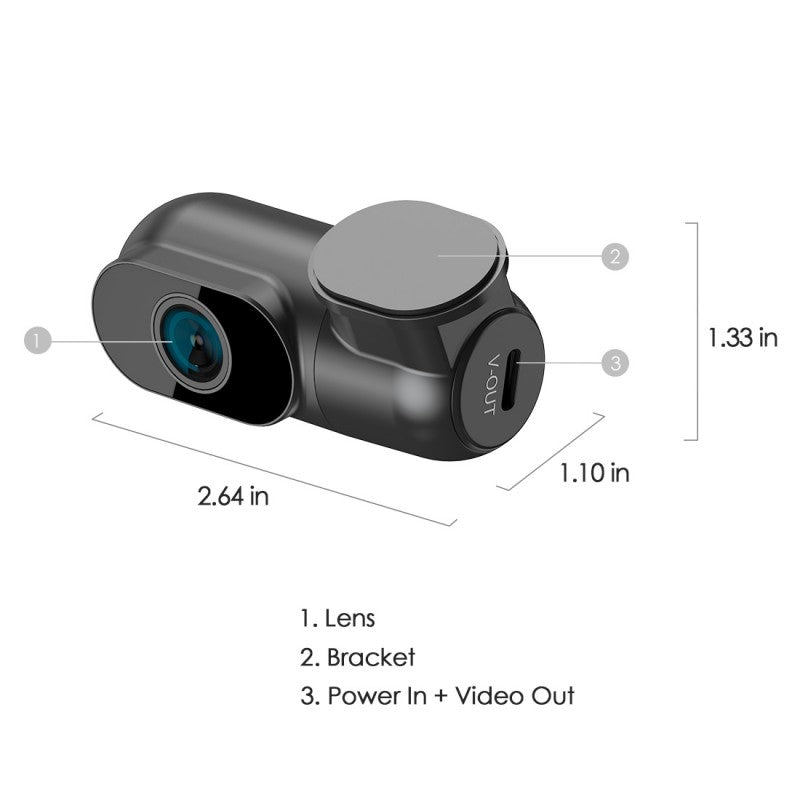 VIOFO T130 3CH 2K+1080P+1080P Dash Cam for Uber Taxi Ridesharing Drivers