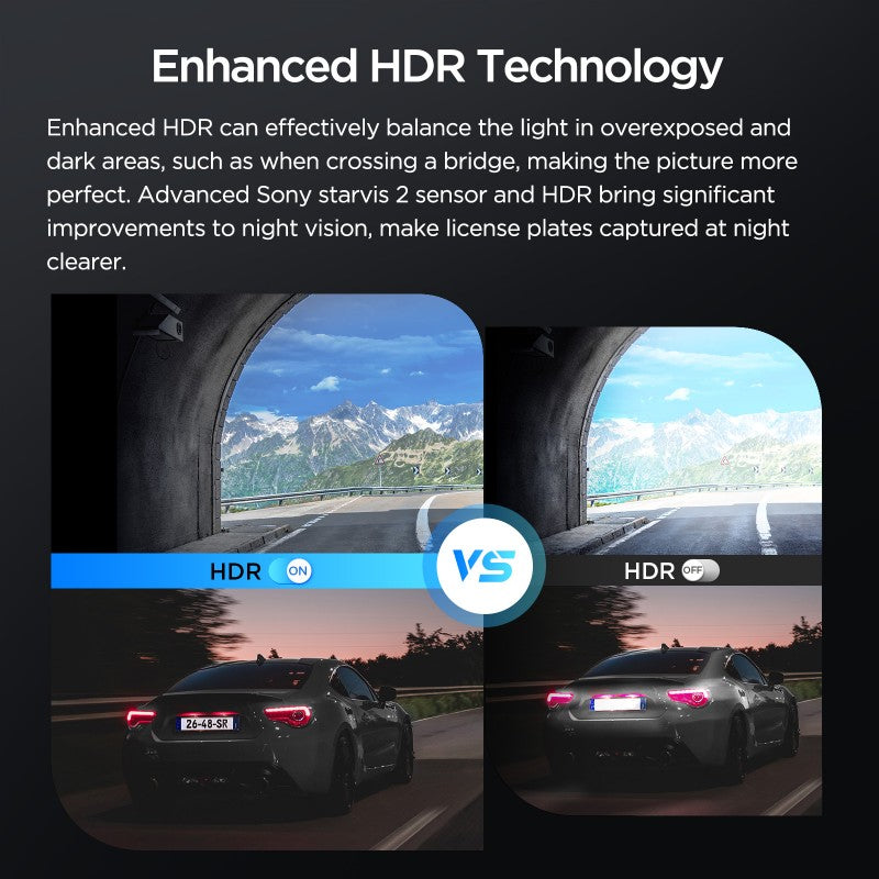 VIOFO VS1 Mini 1CH 2K HDR Dash Cam with Sony STARVIS 2 IMX675 Sensor